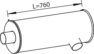 Silencer for Iveco DINEX 