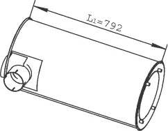 Silencer for Iveco DINEX 