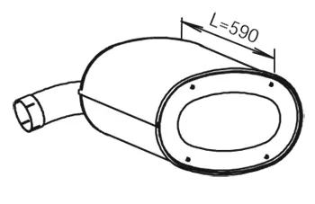 Silencer for Iveco DINEX 