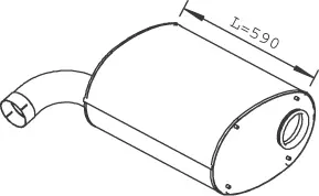 Silencer for Iveco DINEX 