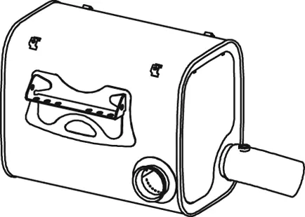 Silencer W. SCR for Iveco DINEX 