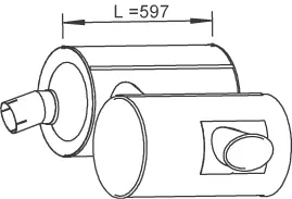 Silencer for Iveco DINEX 