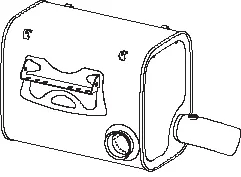 Silencer w. SCR for Iveco DINEX 