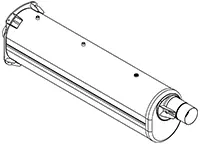 Silencer w, SCR for Iveco DINEX 