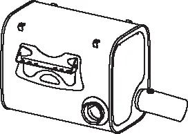 Silencer w. SCR for Iveco DINEX 