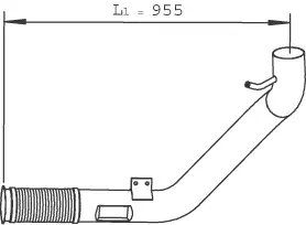 Pipe for Iveco DINEX 