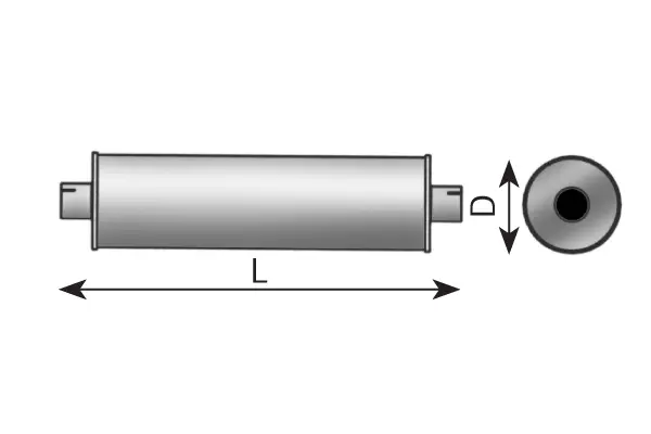Silencer for Ford, ALU DINEX 