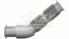 Exhuast pipe w. bellow for DAF DINEX 