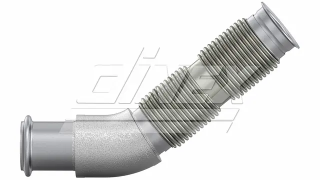 Exhuast pipe w. bellow for DAF DINEX 