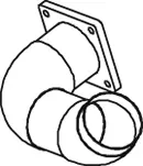 Exhaust Pipe, Centre VAN HOOL 