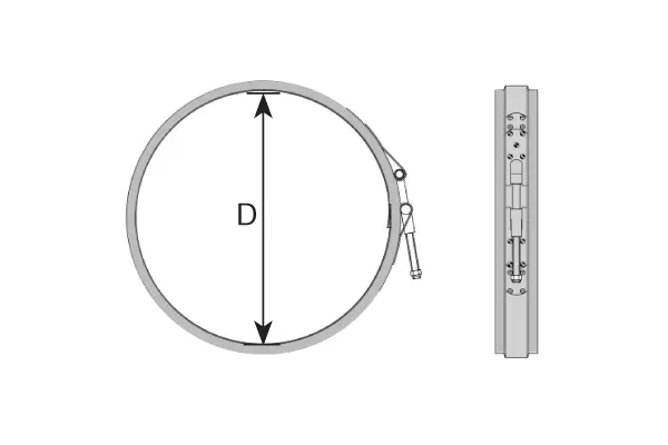 Clamp, exhaust system UNIVERSAL 