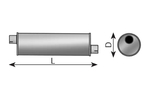 Middle-/End Silencer LEYLAND 