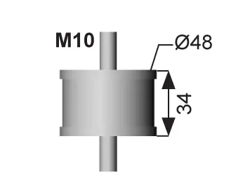 Rubber Strip, exhaust system BOVA 