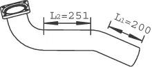 Pin Ø30 Length=110mm with lubrication HA Dautel 