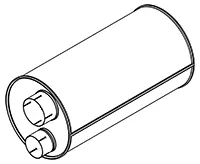 Silencer W. OXI-KAT for MAN DINEX 