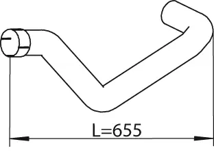 Pipe for MAN DINEX 