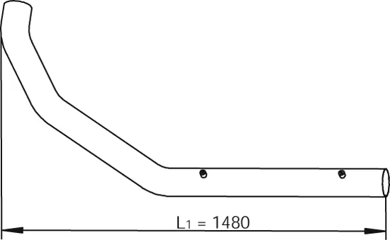 Pipe for MAN DINEX 