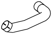 Exhaust Pipe, Front MAN 