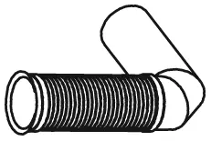 Corrugated Pipe, exhaust system MAN 