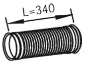 Corrugated Pipe, exhaust system MAN 