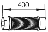 Corrugated Pipe, exhaust system MAN 