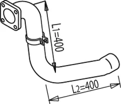 Exhaust Pipe, Centre MAN 