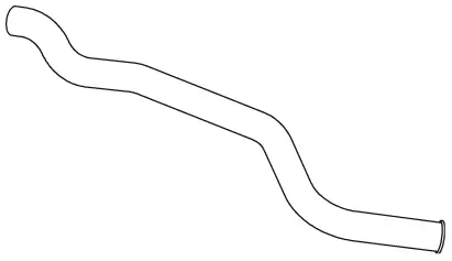 Exhaust Pipe, Rear MAN 