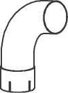 Exhaust Pipe, Rear MAN 