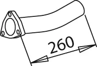 Pipe for Mercedes DINEX 