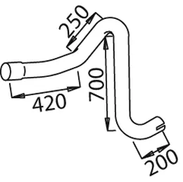 Pipe for Mercedes DINEX 