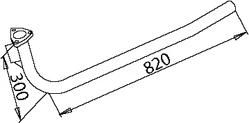 Pipe for Mercedes DINEX 