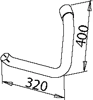 Pipe for Mercedes DINEX 