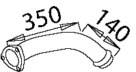 Pipe for Mercedes DINEX 
