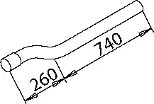Pipe for Mercedes DINEX 