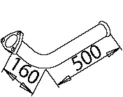 Pipe for Mercedes DINEX 