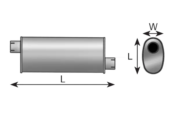 Silencer for Mercedes DINEX 