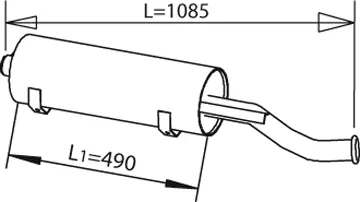 Silencer for Mercedes DINEX 