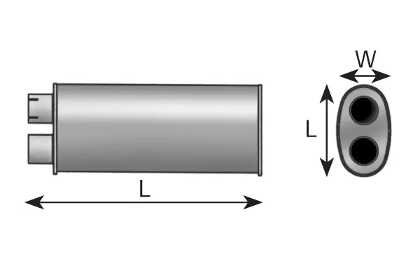 Silencer for Mercedes DINEX 