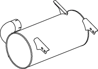 Silencer for Mercedes DINEX 