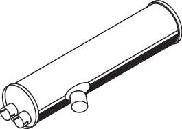 Silencer for Mercedes DINEX 