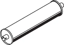 Silencer for Mercedes DINEX 