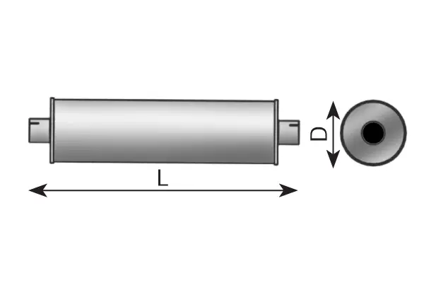 Silencer for Mercedes DINEX 