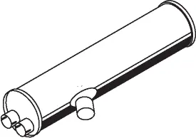 Silencer for Mercedes DINEX 