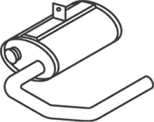 Silencer for Mercedes DINEX 