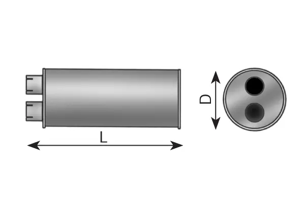 Silencer for Mercedes DINEX 