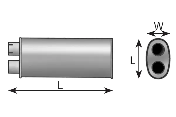 Silencer for Mercedes DINEX 