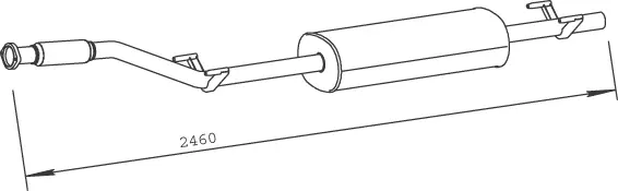 Silencer for Mercedes DINEX 