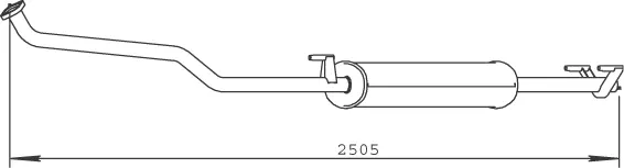 Silencer for Mercedes DINEX 