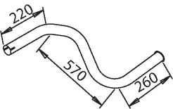 Pipe for Mercedes DINEX 
