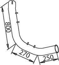 Pipe for Mercedes DINEX 